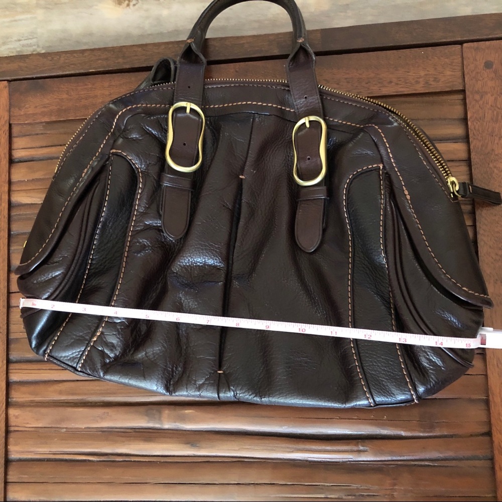 TUMI hand bag dark brown
